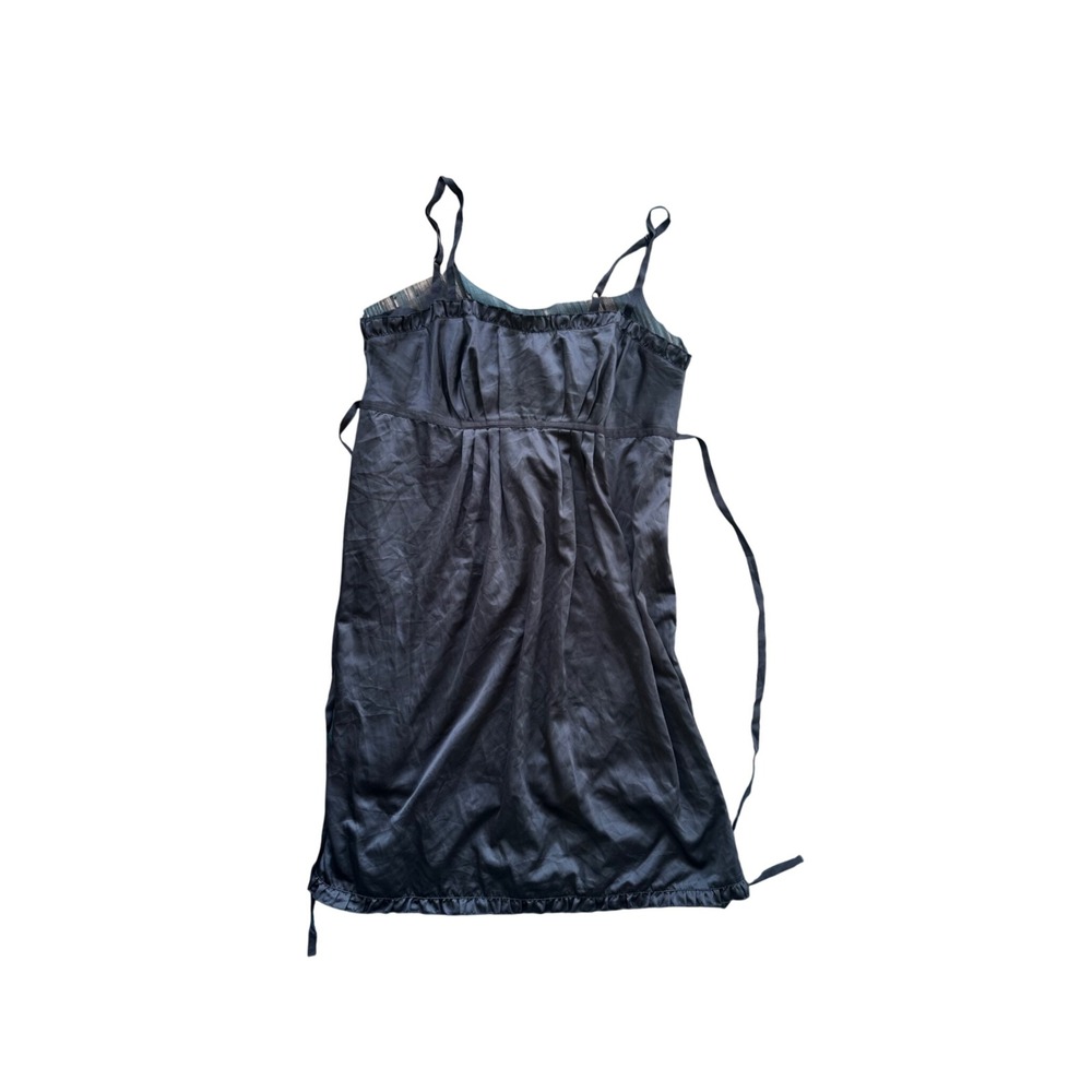 Simply Vera Vera Wang Black Ruffle Chemise Nightgown Intimates Large